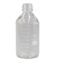 7057 1000ml Glass Bottle Coated Clear