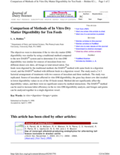 Holden Comparison of Methods of In Vitro DM Digestibility
