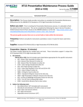 XT15 Preventative Maintenance Process Guide (X5S000) 