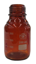 7127 - Glass Bottle 250ml Amber coated