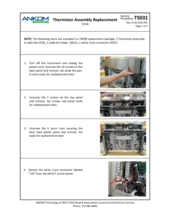 Thermistor Replacement (TDF98) (TS031)