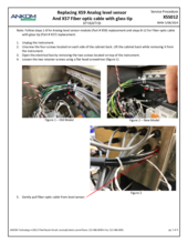Replacing  X59 Analog Level Sensor and X57 Fiberoptic Cable With Glass Tip (X5S012)