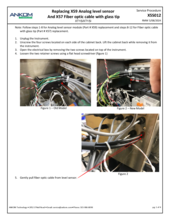 Replacing  X59 Analog Level Sensor and X57 Fiberoptic Cable With Glass Tip (X5S012)
