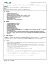 Isolation of Vitamin A, E, D, and Cholesterol by ANKOMFLEX (Method: VC R5)