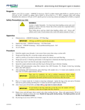 Determining Acid Detergent Lignin in Beakers - Method 8
