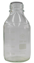 500ml Glass Bottle Coasted Clear with O-ring for RF2000 Gas Production Modules