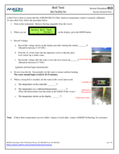 Boil Test (DELTA) (DES013)