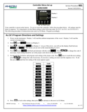 Controller Menu Set-up (FS001)