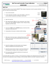 Boil Test and Controller Temp Calibration (A200) (FS013)