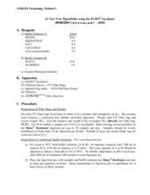 In Vitro True Digestibility Procedure