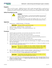 Acid Detergent Lignin Method (in Beakers)