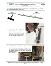 Mixing Pad Adjustment (TS010)