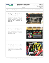 Mixer Flow Control Valve Installation and Adjustment (TS030)