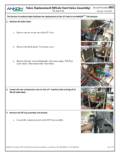 Valve Replacement (Whole Vent Valve Assembly) (X5S003)